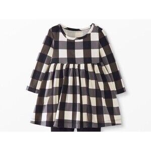 Hanna Andersson Baby Skater Dress Buffalo Plaid Gingham Fall Outfit